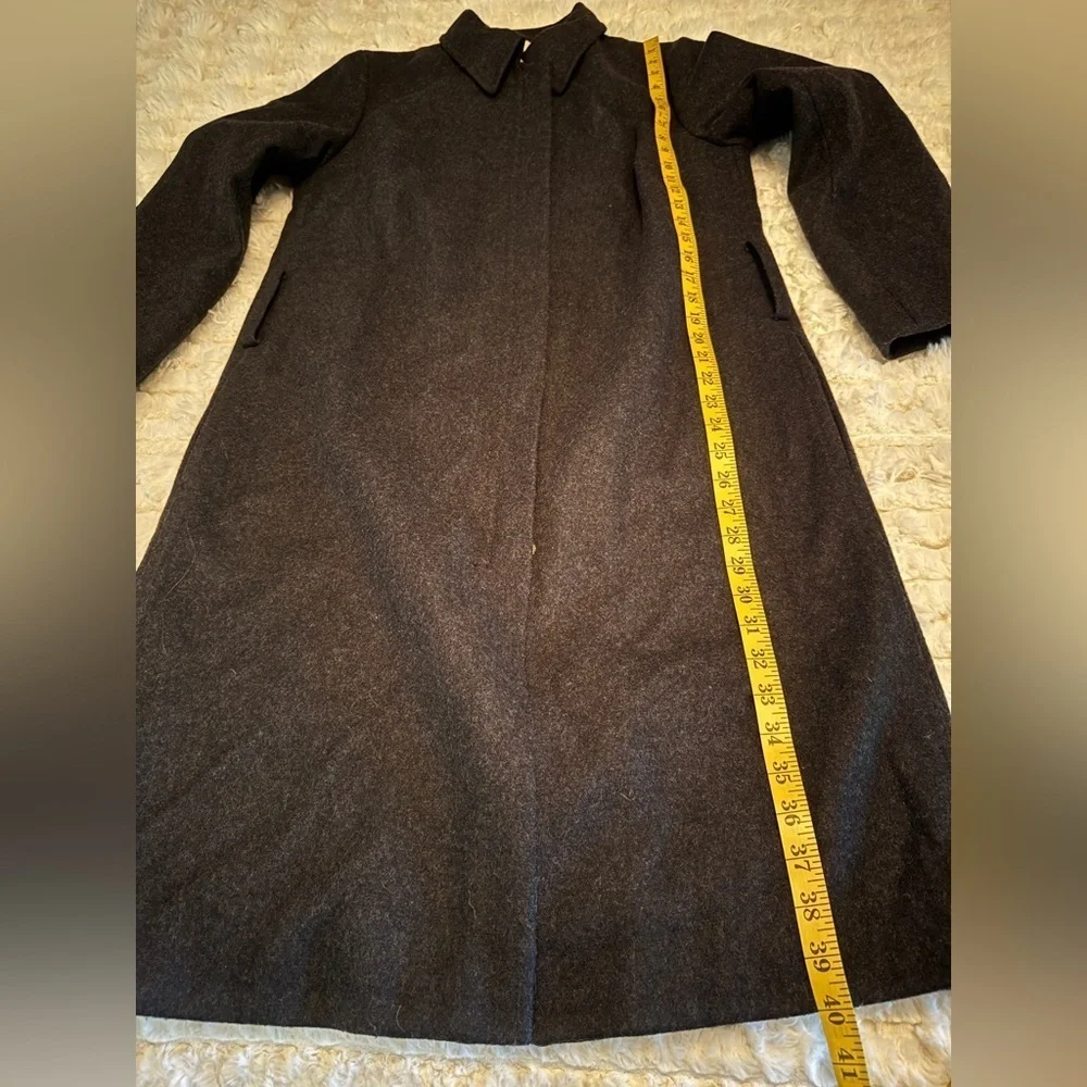J Crew Men's Black Wool Blend Coat Size Medium